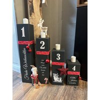 Adventskranz Weihnachtsdeko Weihnachten Kerzen Advent Xmas Balken Kanthölzer Manapal Maritime Deko Adventslichter Poller von Manapal