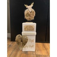 Weihnachtsdeko Poller Christkind Säule Engel Weihnachten Kerzen Advent Xmas Balken Christmas Kanthölzer Manapal Maritime Deko Adventslicht von Manapal