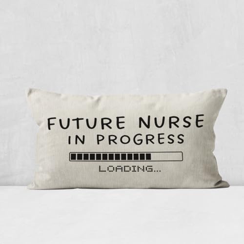 Mancheng-zi Future Nurse Gifts,Future Nurse Gifts for Student,School Nurse Gifts,Future Nurse in Progress 12x20 Pillow Covers,Nurse Graduation Gift,Nursing Student Gifts von Mancheng-zi