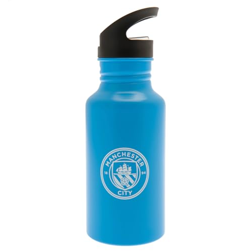 Manchester City FC - HAALAND Wasserflasche (Einheitsgröße) (Blau) von Manchester City FC