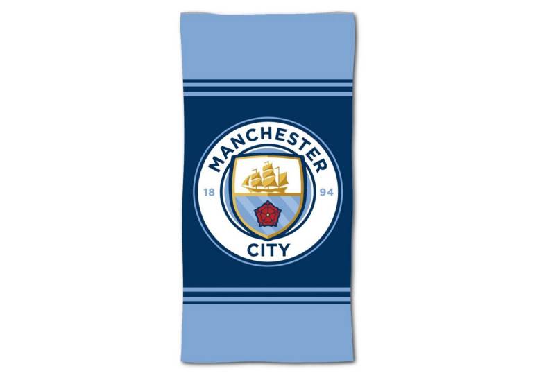 Manchester City Strandtuch Handtuch Badehandtuch 70x140 cm aus Mikrofaser, (1-St) von Manchester City