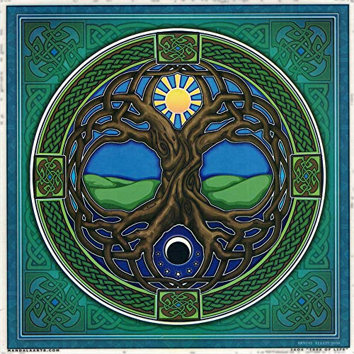 Baum des Lebens Glastür & Fenster Repositionierbar Abnehmbar Statisch Aufkleber Aufkleber von Mandala Arts