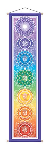 Mandala Kunst 12 "x 48" großes Chakra Fahne, durch Bryon Allen Mandala Arts 12" X 48" Large Chakra Banner, By Bryon Allen von Mandala Arts