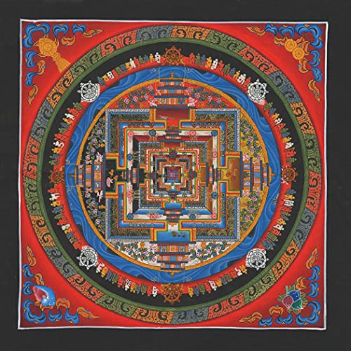 Mandala Kalachakra Druck Kunstdruck religiöses Wandbild Reproduktion 40x40 cm von Mandala Reproduktion