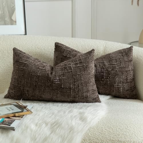 Mandioo 2er Set Chenille Kissenbezug Dekorativer Kissenbezüge Gemütlicher weichen Kissenhülle Sofakissen Dekokissen Couchkissen Zierkissenbezug Schlafzimmer Wohnzimmer 30x50 cm Kaffee Mandioo 2er Set Chenille Kissenbezug Dekorativer Kissenbezüge Gemütlicher weichen Kissenhülle Sofakissen Dekokissen Couchkissen Zierkissenbezug Schlafzimmer Wohnzimmer 30x50 cm Kaffee von Mandioo