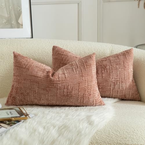 Mandioo 2er Set Chenille Kissenbezug Dekorativer Kissenbezüge Gemütlicher weichen Kissenhülle Sofakissen Dekokissen Couchkissen Zierkissenbezug Schlafzimmer Wohnzimmer 40x60 cm Dusty Pink Mandioo 2er Set Chenille Kissenbezug Dekorativer Kissenbezüge Gemütlicher weichen Kissenhülle Sofakissen Dekokissen Couchkissen Zierkissenbezug Schlafzimmer Wohnzimmer 40x60 cm Dusty Pink von Mandioo