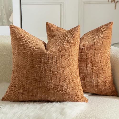 Mandioo 2er Set Chenille Kissenbezug Dekorativer Kissenbezüge Gemütlicher weichen Kissenhülle Sofakissen Dekokissen Couchkissen Zierkissenbezug Schlafzimmer Wohnzimmer 55x55 cm Orange gebrannt Mandioo 2er Set Chenille Kissenbezug Dekorativer Kissenbezüge Gemütlicher weichen Kissenhülle Sofakissen Dekokissen Couchkissen Zierkissenbezug Schlafzimmer Wohnzimmer 55x55 cm Orange gebrannt von Mandioo