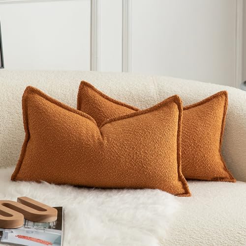Mandioo 2er Set Dekorativer Kissenbezug Woven Textured Sofakissen Dekokissen Kissenbezüge Super Soft Premium Simple Design Wurfkissenbezug Schlafzimmer Wohnzimmer Tabak 30x50cm Mandioo 2er Set Dekorativer Kissenbezug Woven Textured Sofakissen Dekokissen Kissenbezüge Super Soft Premium Simple Design Wurfkissenbezug Schlafzimmer Wohnzimmer Tabak 30x50cm von Mandioo