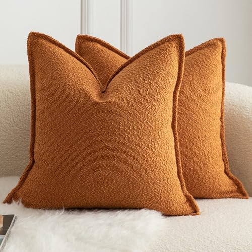 Mandioo 2er Set Dekorativer Kissenbezug Woven Textured Sofakissen Dekokissen Kissenbezüge Super Soft Premium Simple Design Wurfkissenbezug Schlafzimmer Wohnzimmer Tabak 65x65cm Mandioo 2er Set Dekorativer Kissenbezug Woven Textured Sofakissen Dekokissen Kissenbezüge Super Soft Premium Simple Design Wurfkissenbezug Schlafzimmer Wohnzimmer Tabak 65x65cm von Mandioo