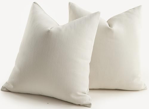 Mandioo 2er Set Kissenbezug 45x45 cm Cremeweiß Chenille Kissenbezüge weich Gemütlich langlebig modern Zierkissenbezug Dekokissen Kissenhülle für Sofa Wohnzimmer Schlafzimmer Mandioo 2er Set Kissenbezug 45x45 cm Cremeweiß Chenille Kissenbezüge weich Gemütlich langlebig modern Zierkissenbezug Dekokissen Kissenhülle für Sofa Wohnzimmer Schlafzimmer von Mandioo
