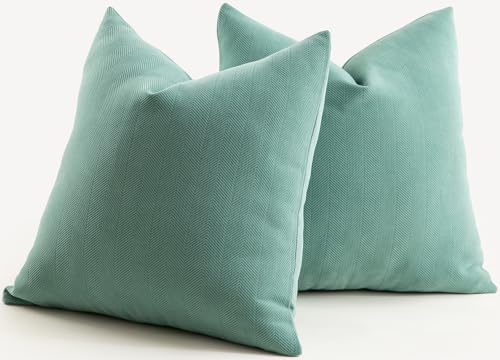 Mandioo 2er Set Kissenbezug 45x45 cm Teal Chenille Kissenbezüge weich Gemütlich langlebig modern Zierkissenbezug Dekokissen Kissenhülle für Sofa Wohnzimmer Schlafzimmer Mandioo 2er Set Kissenbezug 45x45 cm Teal Chenille Kissenbezüge weich Gemütlich langlebig modern Zierkissenbezug Dekokissen Kissenhülle für Sofa Wohnzimmer Schlafzimmer von Mandioo