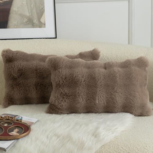 Mandioo 2er Set Luxus Dekorativ dicken Woll Kissenbezug Super Soft Wave Blase Plüschwolle werfen Kissenbezüge Zierkissenbezüge Sofakissen Schlafzimmer Kissenhülle für Sofa 40x80cm TaupeName Mandioo 2er Set Luxus Dekorativ dicken Woll Kissenbezug Super Soft Wave Blase Plüschwolle werfen Kissenbezüge Zierkissenbezüge Sofakissen Schlafzimmer Kissenhülle für Sofa 40x80cm TaupeName von Mandioo