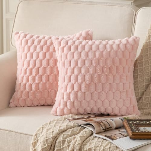 Mandioo 2er Set Rosa superweichen dekorative Plüsch Kissenbezug Kissenbezüge 65 x 65 cm Wollsamt Dekokissenbezüge Kissenhülle Sofakissen Dekokissen flauschig für Couch Sofa Bett Wohnzimmer Mandioo 2er Set Rosa superweichen dekorative Plüsch Kissenbezug Kissenbezüge 65 x 65 cm Wollsamt Dekokissenbezüge Kissenhülle Sofakissen Dekokissen flauschig für Couch Sofa Bett Wohnzimmer von Mandioo