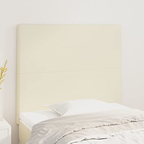 2er-Set Creme Kunstleder Kopfteile, Höhenverstellbar, 100x5x78/88 cm, Robustes Bett-Kopfteil für Schlafzimmer, Langlebiger Wandschutz mit Holzbeinen 2er-Set Creme Kunstleder Kopfteile, Höhenverstellbar, 100x5x78/88 cm, Robustes Bett-Kopfteil für Schlafzimmer, Langlebiger Wandschutz mit Holzbeinen von Mandloder