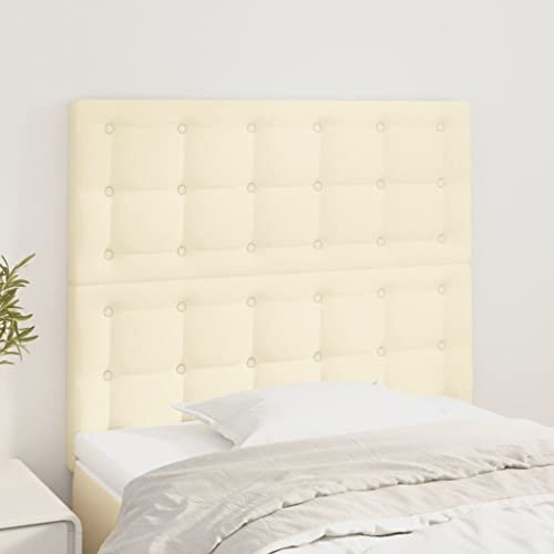 2er-Set Kunstleder Kopfteile, Creme, höhenverstellbar, 80x5x78/88 cm für Einzelbetten, weiche Polsterung als bequemer Rückenschutz 2er-Set Kunstleder Kopfteile, Creme, höhenverstellbar, 80x5x78/88 cm für Einzelbetten, weiche Polsterung als bequemer Rückenschutz von Mandloder