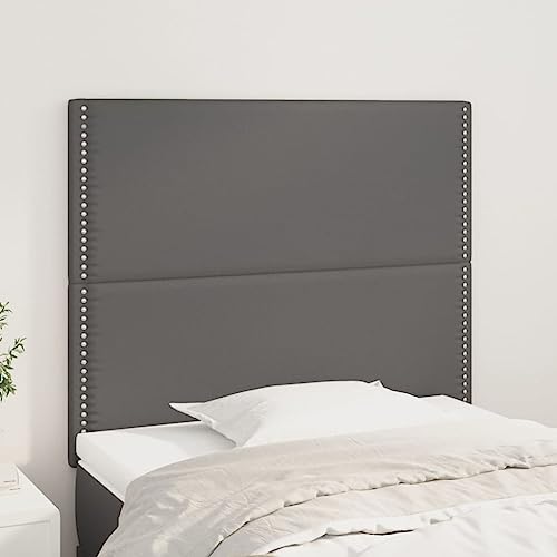 2er-Set Kunstleder Kopfteile Grau, 100x5x78/88 cm, verstellbare Höhe, Elegantes Design, robuster Wandschutz für Schlafzimmer Betten 2er-Set Kunstleder Kopfteile Grau, 100x5x78/88 cm, verstellbare Höhe, Elegantes Design, robuster Wandschutz für Schlafzimmer Betten von Mandloder