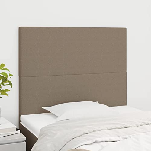 2er-Set Taupe Kopfteile aus Stoff, höhenverstellbar, 80x5x78/88 cm, stabiles Bett-Rückenpolster für Schlafzimmer und Hotel, stilvolle Wandpaneele 2er-Set Taupe Kopfteile aus Stoff, höhenverstellbar, 80x5x78/88 cm, stabiles Bett-Rückenpolster für Schlafzimmer und Hotel, stilvolle Wandpaneele von Mandloder