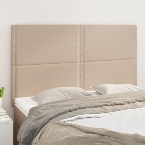 4 STK. Cappuccino-Braun Kunstleder Kopfteile, 72x5x78/88 cm, Höhenverstellbar, Elegante Wandpaneele für Schlafzimmer, Robuste Rückenpolster 4 STK. Cappuccino-Braun Kunstleder Kopfteile, 72x5x78/88 cm, Höhenverstellbar, Elegante Wandpaneele für Schlafzimmer, Robuste Rückenpolster von Mandloder