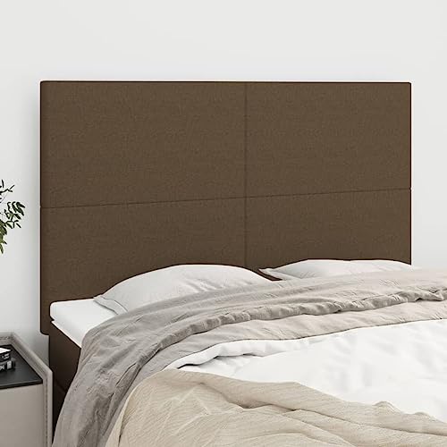 Dunkelbraune Kopfteile 4er-Set aus Stoff, 72x5x78/88 cm, Höhenverstellbar für Betten, Robuste Holzbeine, Atmungsaktives Material, Ideal für Komfort und Schlafzimmer-Modernisierung Dunkelbraune Kopfteile 4er-Set aus Stoff, 72x5x78/88 cm, Höhenverstellbar für Betten, Robuste Holzbeine, Atmungsaktives Material, Ideal für Komfort und Schlafzimmer-Modernisierung von Mandloder