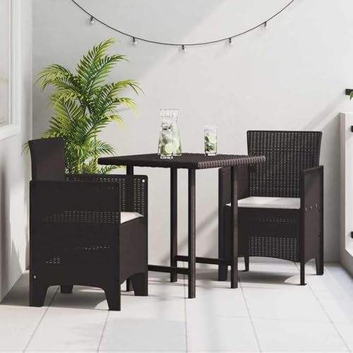 Gartenstühle 2er-Set Braun, Robuste PP Rattan-Optik Stühle, UV-beständig & Wasserdicht für Garten, Terrasse, Balkon – Komfortable Outdoor Gartenmöbel, Pflegeleicht & Modern Design 53x49x85cm Gartenstühle 2er-Set Braun, Robuste PP Rattan-Optik Stühle, UV-beständig & Wasserdicht für Garten, Terrasse, Balkon – Komfortable Outdoor Gartenmöbel, Pflegeleicht & Modern Design 53x49x85cm von Mandloder