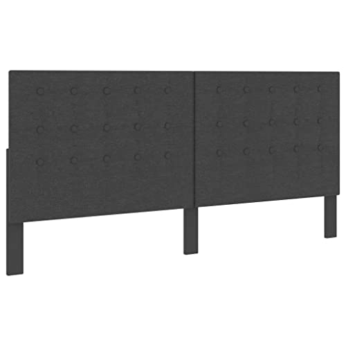 Getuftetes Kopfteil Dunkelgrau Stoff 200x200 cm, Elegantes Wandpaneel für Schlafzimmer, Modernes Bett Kopfteil Polsterung aus Polyester & MDF, Komfortables Rückenpolster für Kingsize Betten Getuftetes Kopfteil Dunkelgrau Stoff 200x200 cm, Elegantes Wandpaneel für Schlafzimmer, Modernes Bett Kopfteil Polsterung aus Polyester & MDF, Komfortables Rückenpolster für Kingsize Betten von Mandloder
