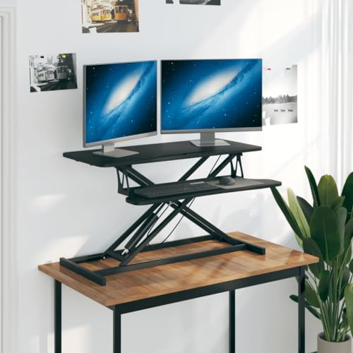 Höhenverstellbare Arbeitsstation 90x40cm, Robuster Stahlrahmen Schreibtisch für Büro & Zuhause, Ergonomischer Stehpult für Laptop & Monitor, Vielseitiger Arbeitstisch Höhenverstellbare Arbeitsstation 90x40cm, Robuster Stahlrahmen Schreibtisch für Büro & Zuhause, Ergonomischer Stehpult für Laptop & Monitor, Vielseitiger Arbeitstisch von Mandloder
