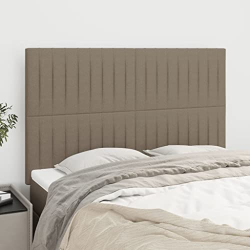 Kopfteil Stoff Taupe 72x5x78/88 cm, 4er Set für Doppelbett, Höhenverstellbar, Robuste Holzbeine, Klassisches Design, Atmungsaktiver Bezug, Einfache Montage, Optimaler Wandschutz Kopfteil Stoff Taupe 72x5x78/88 cm, 4er Set für Doppelbett, Höhenverstellbar, Robuste Holzbeine, Klassisches Design, Atmungsaktiver Bezug, Einfache Montage, Optimaler Wandschutz von Mandloder