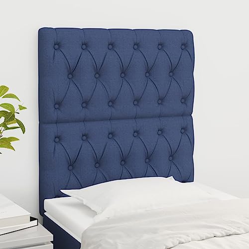 Kopfteile 2 STK., Blau 80x7x78/88 cm, Stoff Kopfteil für Bett, Verstellbare Höhe, Robuste Holzbeine, Atmungsaktiv, Langlebiges Bett Kopfteil Set Kopfteile 2 STK., Blau 80x7x78/88 cm, Stoff Kopfteil für Bett, Verstellbare Höhe, Robuste Holzbeine, Atmungsaktiv, Langlebiges Bett Kopfteil Set von Mandloder
