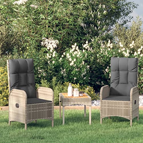 Mandloder 2er Set Gartenstühle Hochlehner Poly Rattan Grau, Wetterfeste Outdoor Stühle für Garten, Terrasse & Balkon, Ergonomischer Komfort, 110kg Tragkraft, Pflegeleicht Mandloder 2er Set Gartenstühle Hochlehner Poly Rattan Grau, Wetterfeste Outdoor Stühle für Garten, Terrasse & Balkon, Ergonomischer Komfort, 110kg Tragkraft, Pflegeleicht von Mandloder