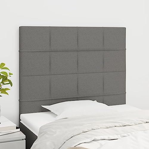 Mandloder 2er Set Kopfteile dunkelgrau 90x5x78/88 cm Stoff, höhenverstellbar mit Holzbeinen, atmungsaktiver Bezug, ideal für Schlafzimmer Bett Mandloder 2er Set Kopfteile dunkelgrau 90x5x78/88 cm Stoff, höhenverstellbar mit Holzbeinen, atmungsaktiver Bezug, ideal für Schlafzimmer Bett von Mandloder