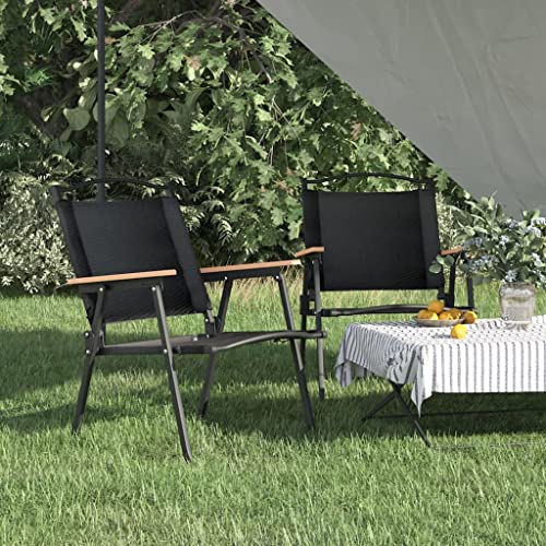 Mandloder Campingstühle Set, 2er Pack, Schwarz, 54x55x78 cm, aus robustem Oxford-Gewebe & pulverbeschichtetem Stahl. Ideal als Gartenstühle und Outdoor-Möbel für Garten, Strand, Picknick Mandloder Campingstühle Set, 2er Pack, Schwarz, 54x55x78 cm, aus robustem Oxford-Gewebe & pulverbeschichtetem Stahl. Ideal als Gartenstühle und Outdoor-Möbel für Garten, Strand, Picknick von Mandloder