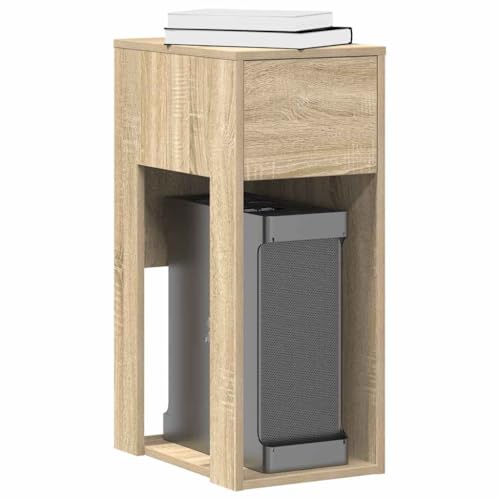 Mandloder Computerschrank Sonoma-Eiche mit Schublade, 30x44x74 cm, Holzwerkstoff, vielseitiger PC-Schutz für Heimbüro und Arbeitszimmer, praktischer Stauraum für Kabel und Zubehör Mandloder Computerschrank Sonoma-Eiche mit Schublade, 30x44x74 cm, Holzwerkstoff, vielseitiger PC-Schutz für Heimbüro und Arbeitszimmer, praktischer Stauraum für Kabel und Zubehör von Mandloder