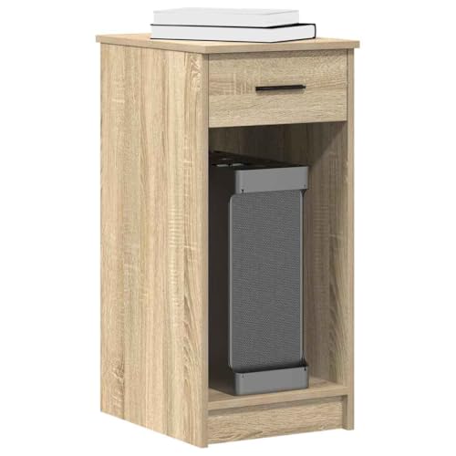 Mandloder Computerschrank Sonoma-Eiche mit Schublade, Holzwerkstoff, 35x45x77 cm, PC-Gehäuse Schutz, ideal für Home-Office & Wohnzimmer, vielseitiger Beistelltisch Mandloder Computerschrank Sonoma-Eiche mit Schublade, Holzwerkstoff, 35x45x77 cm, PC-Gehäuse Schutz, ideal für Home-Office & Wohnzimmer, vielseitiger Beistelltisch von Mandloder