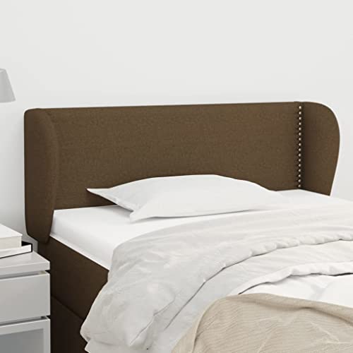 Mandloder Dunkelbraunes Kopfteil mit Ohren, 103x23x78/88 cm, Stabiler Stoff, höhenverstellbar, Elegantes Design für Schlafzimmer Mandloder Dunkelbraunes Kopfteil mit Ohren, 103x23x78/88 cm, Stabiler Stoff, höhenverstellbar, Elegantes Design für Schlafzimmer von Mandloder