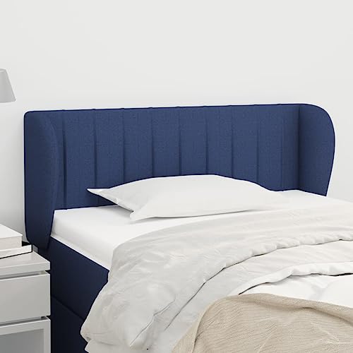 Mandloder Höhenverstellbares Kopfteil mit Ohren, 93x23x78/88 cm, aus strapazierfähigem blauem Stoff, für stabilen Halt im Schlafzimmer Mandloder Höhenverstellbares Kopfteil mit Ohren, 93x23x78/88 cm, aus strapazierfähigem blauem Stoff, für stabilen Halt im Schlafzimmer von Mandloder