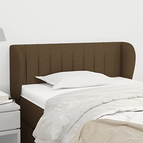 Mandloder Kopfteil mit Ohren Dunkelbraun, höhenverstellbar, 103x23x78/88 cm, strapazierfähiger Stoff für Schlafzimmer, stabiles Bett-Headboard aus Holz Mandloder Kopfteil mit Ohren Dunkelbraun, höhenverstellbar, 103x23x78/88 cm, strapazierfähiger Stoff für Schlafzimmer, stabiles Bett-Headboard aus Holz von Mandloder