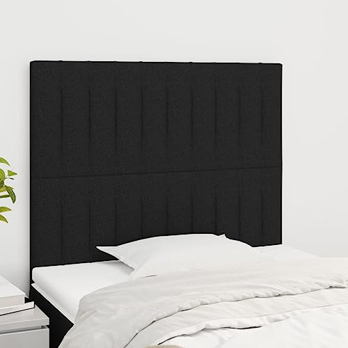 Mandloder Kopfteile 2 STK. Schwarz 100x5x78/88 cm Stoff, Höhenverstellbare Bettrückenlehne aus strapazierfähigem Polyestergewebe, Robuste Holzbeine, Komfortable Unterstützung für Schlafzimmerbetten Mandloder Kopfteile 2 STK. Schwarz 100x5x78/88 cm Stoff, Höhenverstellbare Bettrückenlehne aus strapazierfähigem Polyestergewebe, Robuste Holzbeine, Komfortable Unterstützung für Schlafzimmerbetten von Mandloder