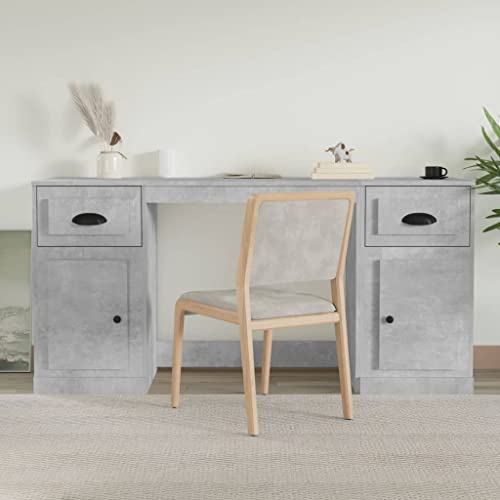 Mandloder Moderner Schreibtisch mit Stauraum in Betongrau, strapazierfähiger Holzwerkstoff für Büro, Arbeitszimmer & Home-Office, vielseitige Ablagefläche Mandloder Moderner Schreibtisch mit Stauraum in Betongrau, strapazierfähiger Holzwerkstoff für Büro, Arbeitszimmer & Home-Office, vielseitige Ablagefläche von Mandloder