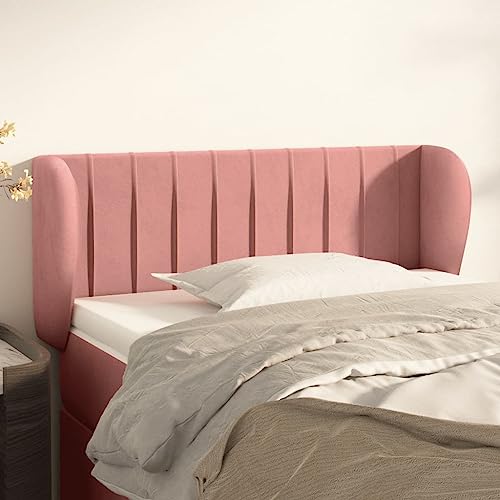Mandloder Rosa Kopfteil mit Ohren, 83x23x78/88 cm, weicher Samt, höhenverstellbar, Robustes Bett-Headboard für Schlafzimmer, Bequeme Rückenlehne Mandloder Rosa Kopfteil mit Ohren, 83x23x78/88 cm, weicher Samt, höhenverstellbar, Robustes Bett-Headboard für Schlafzimmer, Bequeme Rückenlehne von Mandloder