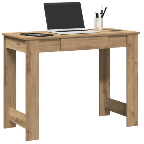 Mandloder Schreibtisch Artisan-Eiche 100x45x75 cm Holzwerkstoff, robuster Computertisch für Home-Office & Arbeitszimmer, vielseitiger Laptop-Schreibtisch, Pflegeleichte Möbel von Mandloder