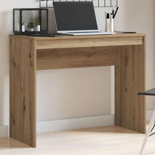Schreibtisch Artisan-Eiche 90x40x72 cm, Moderner Holzwerkstoff Bürotisch für Laptop und Computer, Kompakter Arbeitstisch für Schlafzimmer und Büro Schreibtisch Artisan-Eiche 90x40x72 cm, Moderner Holzwerkstoff Bürotisch für Laptop und Computer, Kompakter Arbeitstisch für Schlafzimmer und Büro von Mandloder
