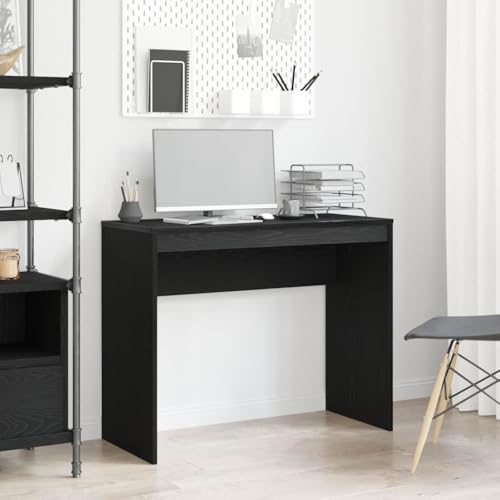 Schreibtisch Schwarz Eichen-Optik 90x40x72 cm, Moderner Holzwerkstoff Computer-Arbeitstisch für Home Office, Laptop und Schlafzimmer Schreibtisch Schwarz Eichen-Optik 90x40x72 cm, Moderner Holzwerkstoff Computer-Arbeitstisch für Home Office, Laptop und Schlafzimmer von Mandloder