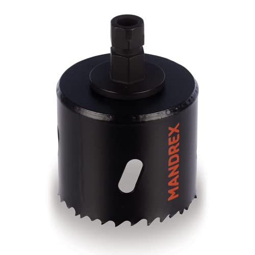 Mandrex | Bi-Metall Lochsäge EasyXcut M3 mit 45 mm Schnitttiefe für Stahl, Eisen, Holz, & PVC | MHB3Q0067B | Ø 67 mm von Mandrex Smart tools for every job