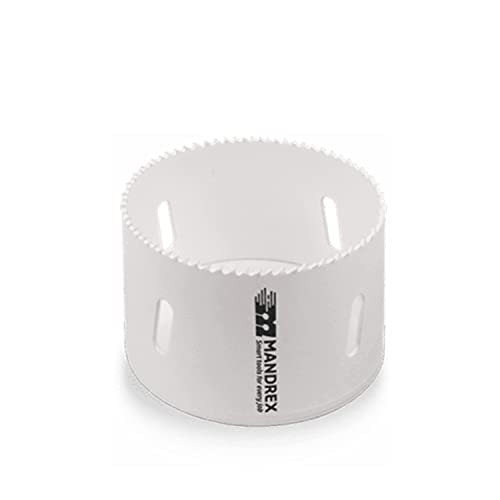 Mandrex | Bi-Metall Lochsäge FineXcut 8% Kobaltlegierung & 38 mm Schnitttiefe für dünne Stahlbleche & Acryl | MHB60073B | Ø 73 mm von Mandrex Smart tools for every job