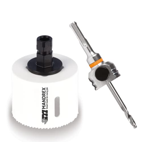 Mandrex | Bi-Metall Lochsäge FineXcut 8% Kobaltlegierung & 38 mm Schnitttiefe für dünne Stahlbleche & Acryl | MHB6Q030B+MX200022SB | Ø 30 mm Mandrex | Bi-Metall Lochsäge FineXcut 8% Kobaltlegierung & 38 mm Schnitttiefe für dünne Stahlbleche & Acryl | MHB6Q030B+MX200022SB | Ø 30 mm von Mandrex Smart tools for every job