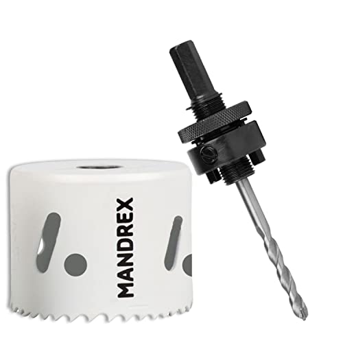 Mandrex | Bi-Metall Lochsäge SpeedXcut 8% Kobaltlegierung & 45 mm Schnitttiefe für Edelstahl, Alu & Epoxidharz | MHB40052B+MX200081HSB | Ø 52 mm Mandrex | Bi-Metall Lochsäge SpeedXcut 8% Kobaltlegierung & 45 mm Schnitttiefe für Edelstahl, Alu & Epoxidharz | MHB40052B+MX200081HSB | Ø 52 mm von Mandrex Smart tools for every job