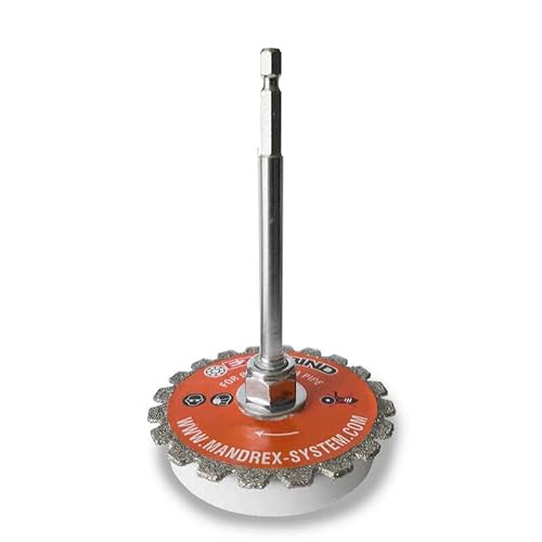 Mandrex | Diamant Rohrschneide EZYGRIND Groß Innenrohrbohrer für Kunststoffrohre | MEZG002B von Mandrex Smart tools for every job