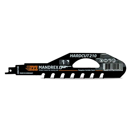 Mandrex | Säbelsägeblatt HARDCUT MRH10B Tigersägeblatt 18 mm für Weichziegel & Kalksandstein | 210 mm von Mandrex Smart tools for every job