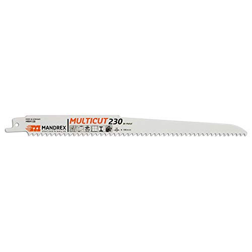 Mandrex | Säbelsägeblatt MULTICUT Universal 4,2 mm Tigersägeblatt für Holz, Stahl & Kunststoffe | 230 mm | 2er Set von Mandrex Smart tools for every job