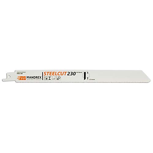 Mandrex | Säbelsägeblatt STELLCUT Bi-Metall MRS13B Tigersägeblatt 1,4 mm für Bleche, Rohre & Profile | 230 mm | 2er Set von Mandrex Smart tools for every job